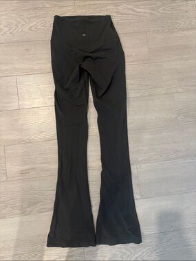 lululemon athletica grey boot-Cut Flare Yoga Pants with Wide Waistband